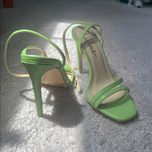 Lulus Lianya Green Ankle Strap Heels - Picture 4 of 4